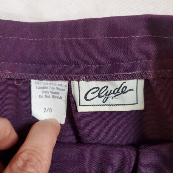 Clyde Vintage pleated purple wrap skirt size XS - Picture 4 of 4